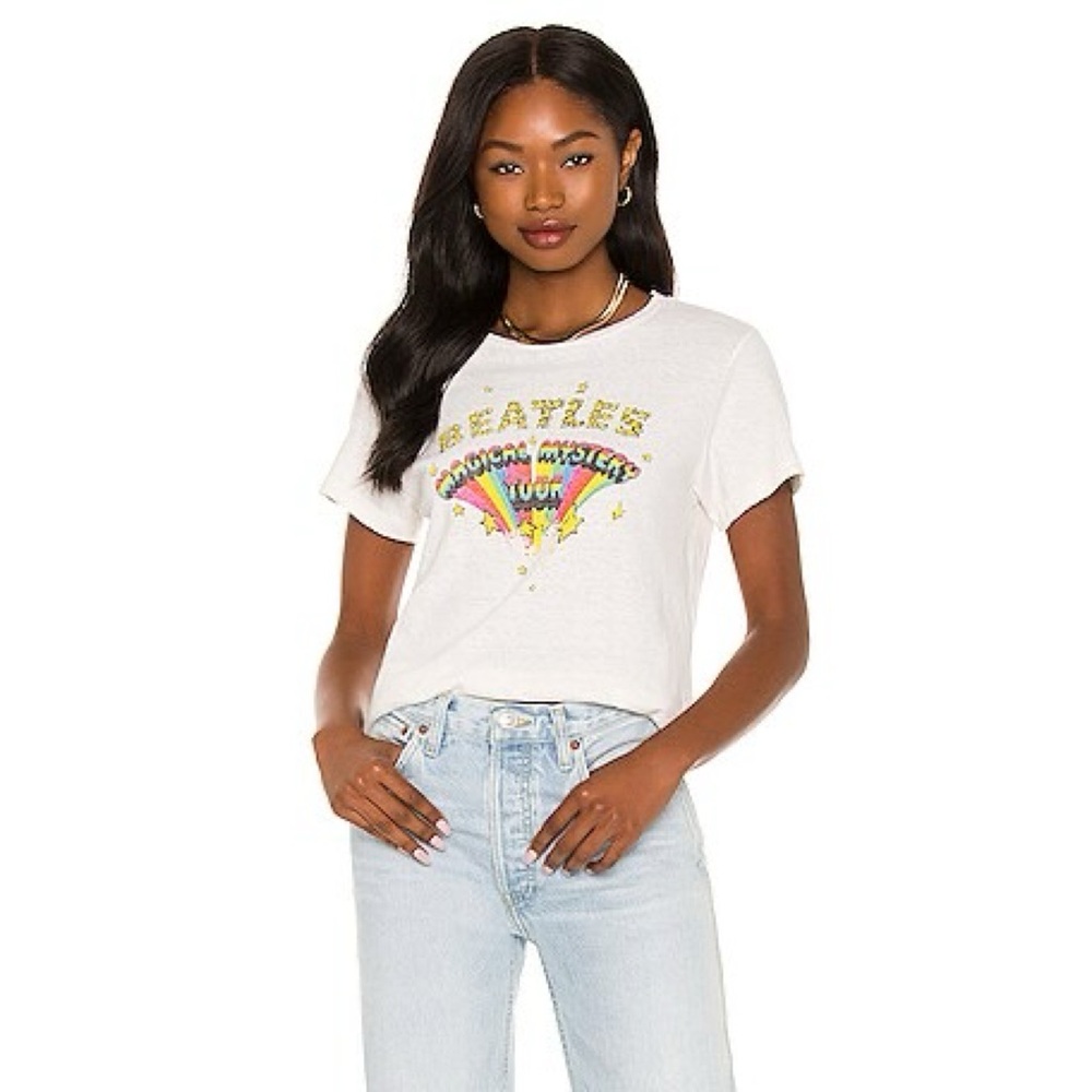 RE/DONE / Mystery Tour Classic Tee in Vintage White